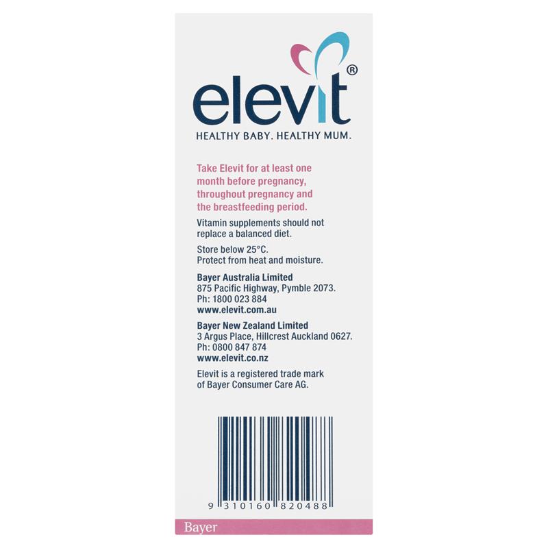 [提高受孕率 助宝宝健康发育][新老包装随机发]Elevit 爱乐维孕妇维生素营养片叶酸片100粒/盒复合维生素150克高清大图