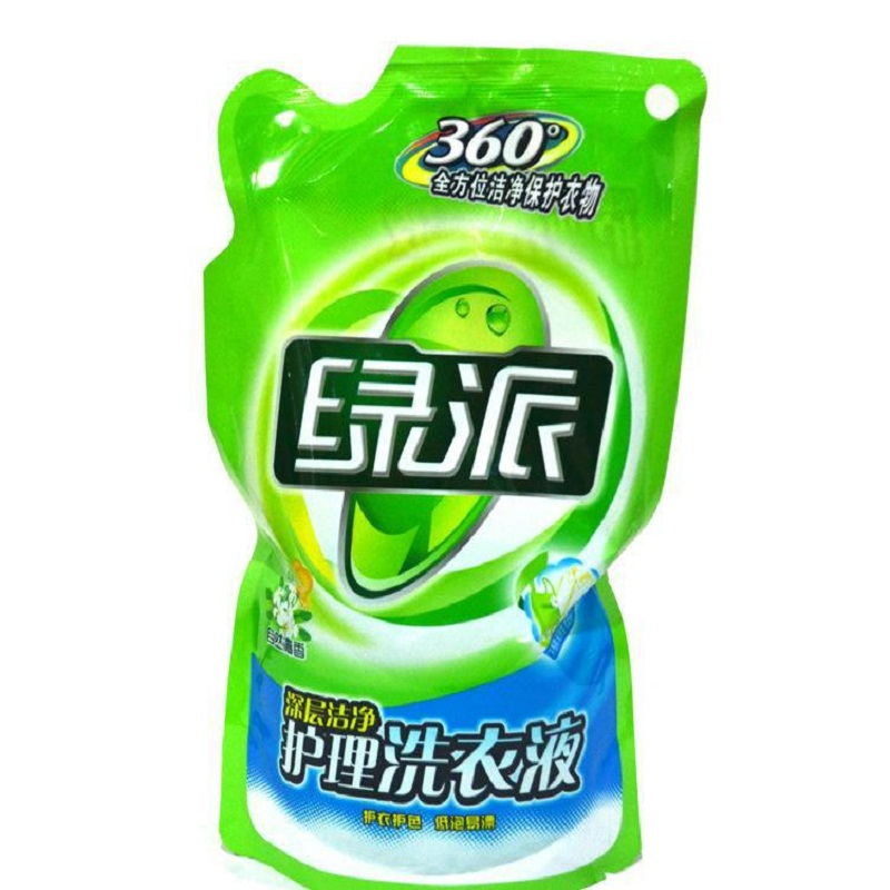 绿叶(GREEN LEAF) 绿派深层洁净护理洗衣液 500g PBAA001A (袋)-