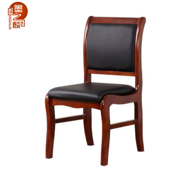 墨之麟 中式西皮会议椅460×500×900mm 把高清大图