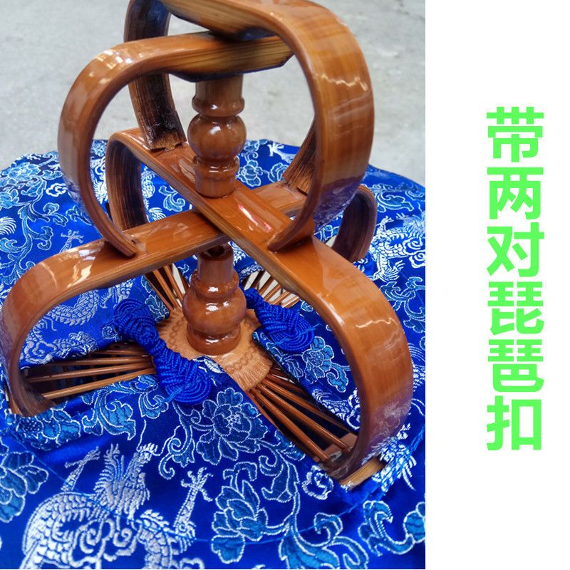 高端冰丝绸缎网纱笼衣画眉笼衣画眉笼布围布防蚊笼衣笼罩网眼笼布 网纱蓝色绸缎笼衣直径30带布扣