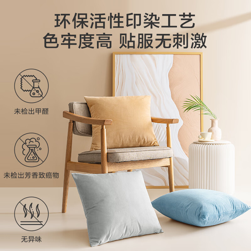 SUXINGAUTO棉花糖抱枕 水晶超柔沙发床头客厅办公室腰靠枕垫 灰色 45x45cm高清大图