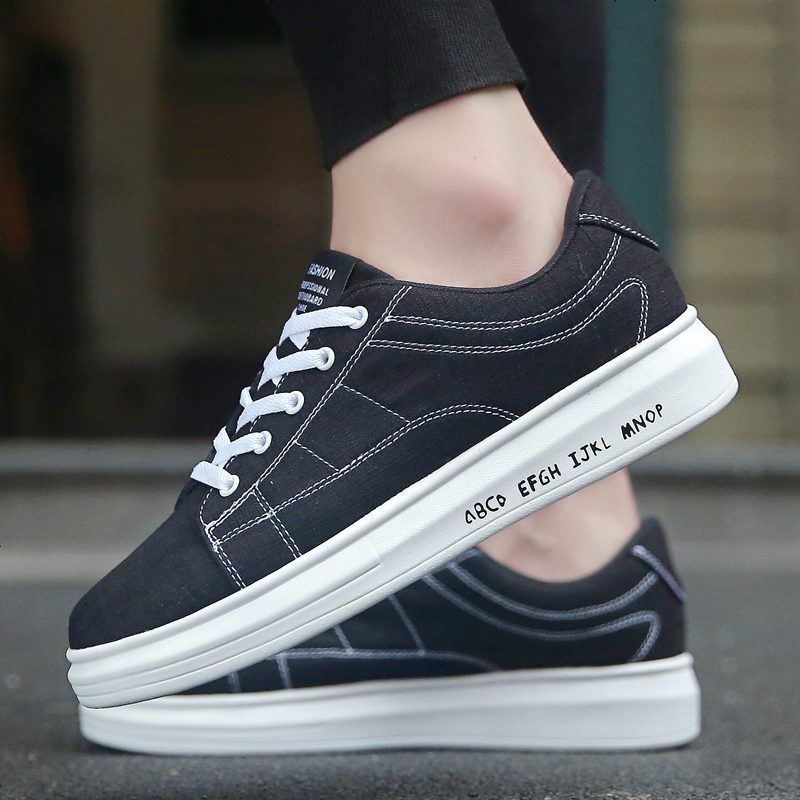 卡乐希男鞋子夏季帆布鞋透气男士休闲鞋韩版青少年潮鞋学生男板鞋