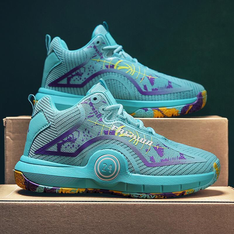 迪鲁奥diluao青少年科比毒液篮球鞋男高帮欧文鸳鸯7代闪击6音速8战靴
