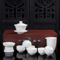 白瓷茶具礼品套装