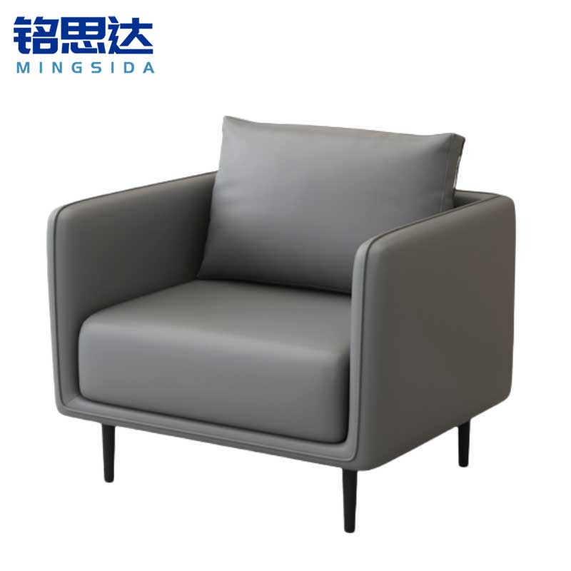 铭思达接待沙发西皮单人张高清大图