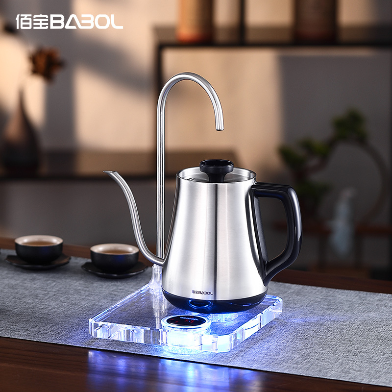佰宝(Babol)电水壶 DCH-802烧水壶自动上水电热水壶家用全自动泡茶煮茶壶全不锈钢壶体底盘加热办公室煮茶
