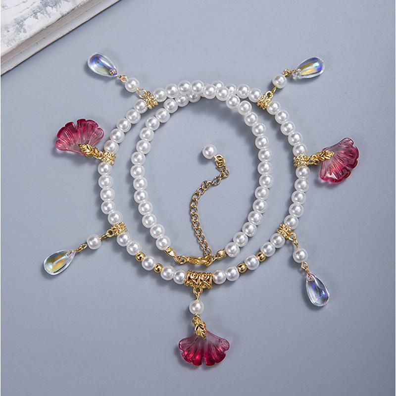 古风汉服璎珞项圈珍珠项链汉服宋制配饰品流苏古装古典首饰仙气女笙歌