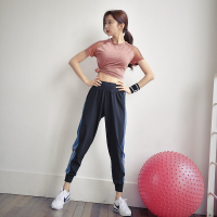 瑜伽服套装长袖女健身房运动跑步套装宽松健身服速干衣透气