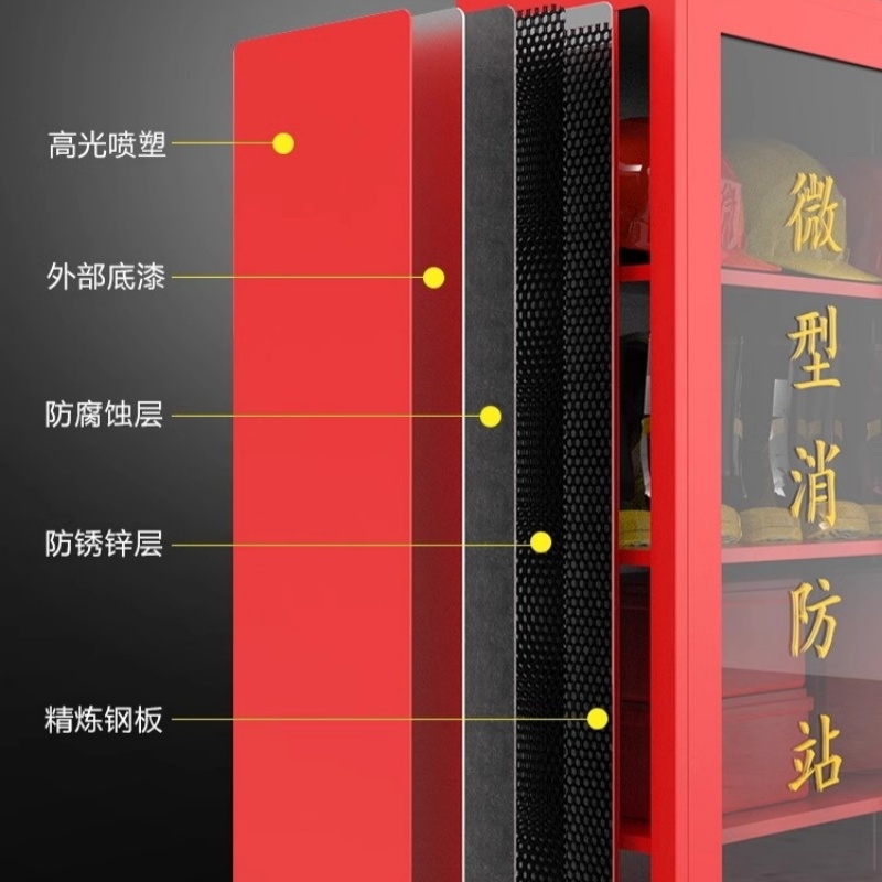 铭思达消防器材柜1200*400*1600mm台高清大图