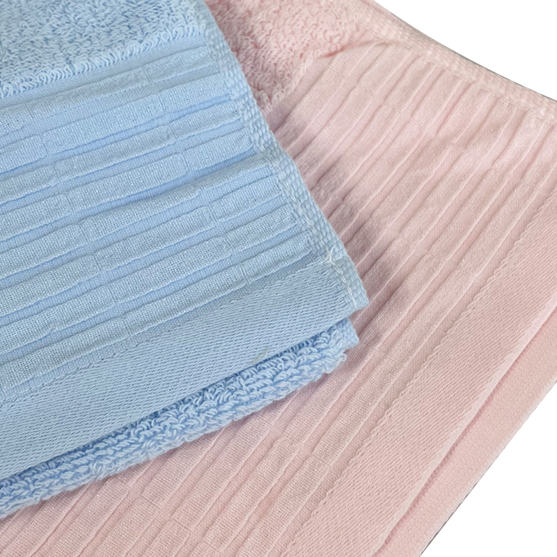 纯棉毛巾双条装蓝色礼盒XS高清大图