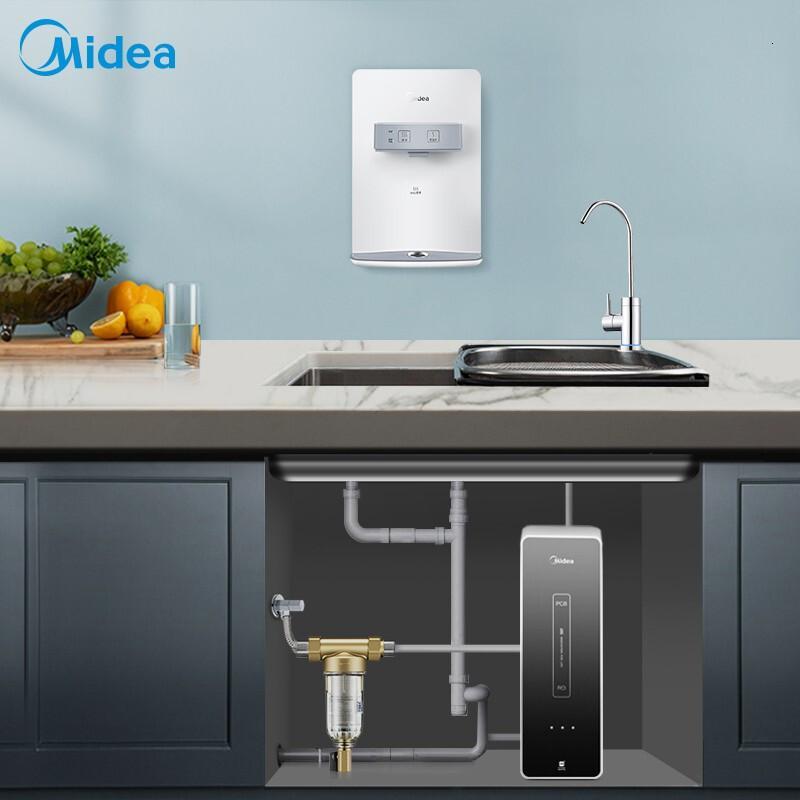 美的 Midea 全屋净热套装 智能家电净水器 J400s升级版+前置-9过滤器+管线机907A