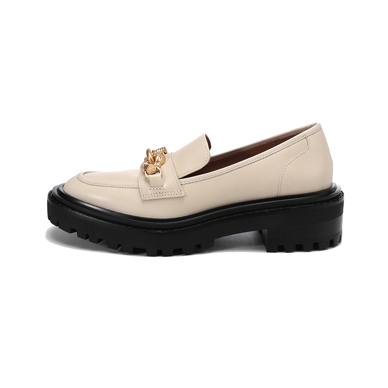 托里伯奇toryburchtb女鞋皮革马头扣饰jessa乐福鞋厚底鞋单鞋87254