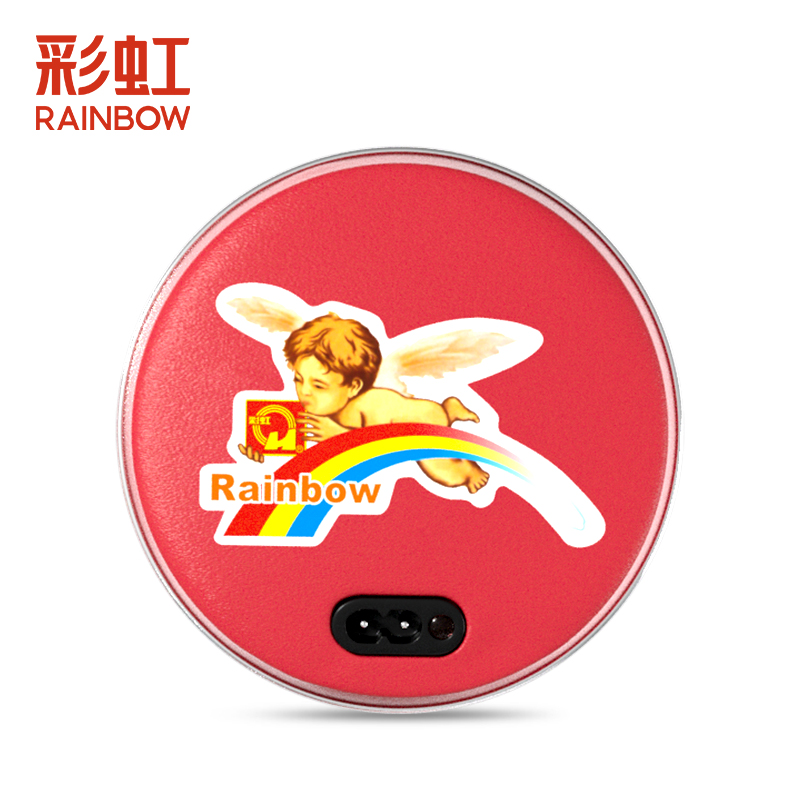 彩虹(RAINBOW)电热暖手器(小号)充电式迷你暖手宝无水防爆电热饼自动断电捂手暖肚神器保暖用品非暖水袋TB21高清大图