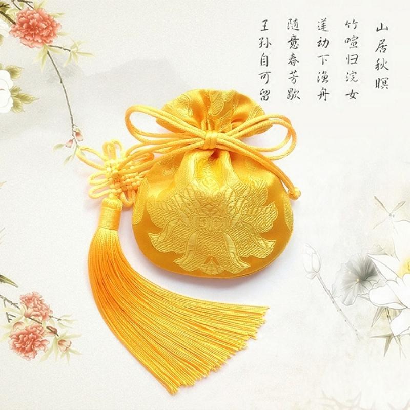 新款纯手工锦囊荷包袋古风随身配饰收纳束口袋香包空袋装胎福袋