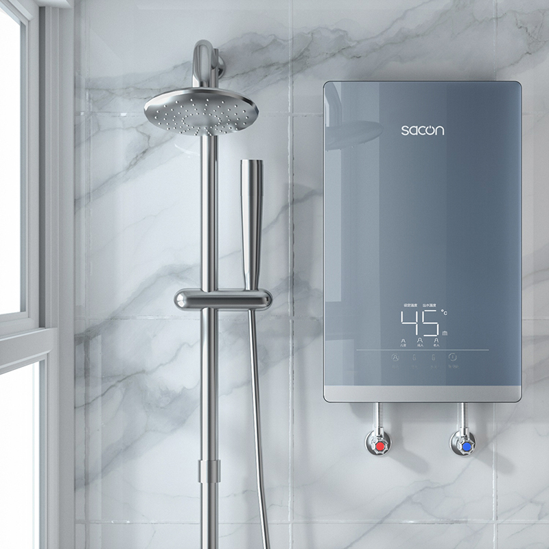 帅康(sacon)即热式电热水器速热家用出租房卫生间小型电淋浴器非储水式超薄恒温壁挂小厨宝过水热直热洗澡机SK-UL85