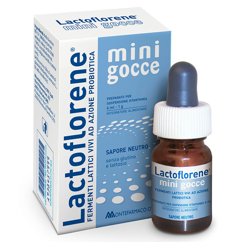 MONTEFARMACO意大利进口 新生婴幼儿益生菌滴剂腹痛腹泻 乳糖不耐受 6ml/盒装 50克