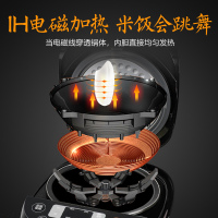 苏泊尔(SUPOR)IH电磁加热电饭煲 SF40HC735 多功能电饭锅 4L 预约定时 精铁球釜内胆 柴火饭