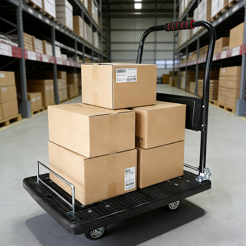 扬铁 搬运平板手推车 手拉折叠小推车 70*45*80cm 台高清大图