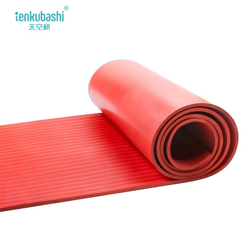 天空桥 高压绝缘垫 红色条纹5mm 10kv 米高清大图