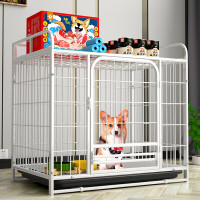 狗笼方管狗笼子大型犬小型犬中型犬泰迪金毛萨摩柯基加粗宠物狗狗笼子狗屋用品