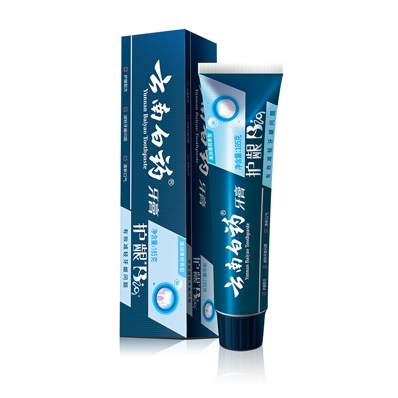 云南白药牙膏护龈清润薄荷香型牙膏185g新旧包装随机发货1支高清大图