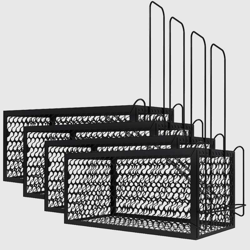 抓老鼠笼子捕鼠神器家用全自动逮扑捉耗子老鼠夹强力粘鼠板灭鼠器 老鼠夹4个+捕鼠笼2个(店长推荐)送诱高清大图