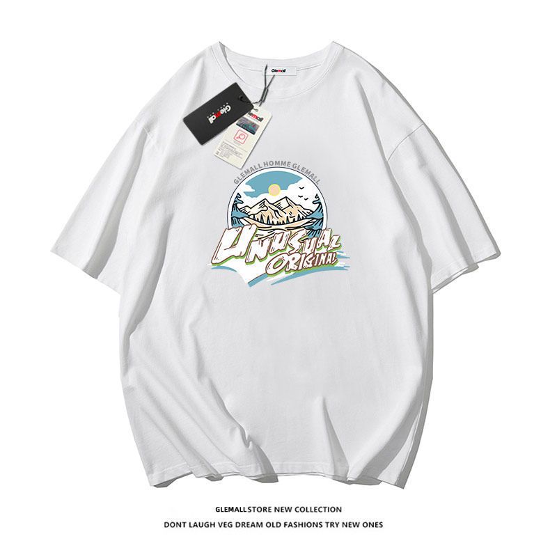 森马集团旗下GLEMALL短袖t恤男士夏季潮纯棉百搭休闲体恤打底衫