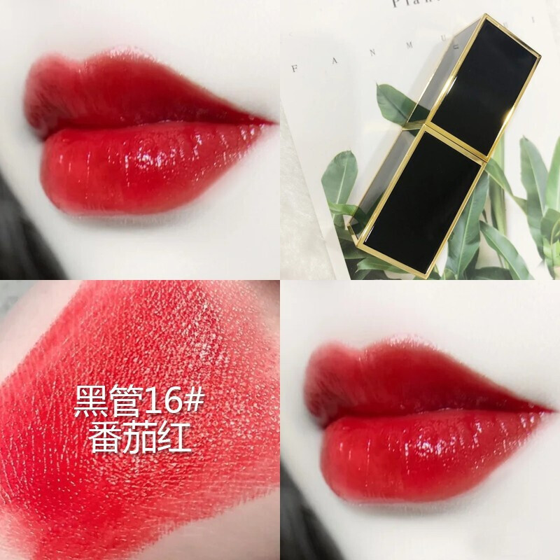 [国内专柜正品]TF汤姆福特黑管口红16#SCARLETROUGE番茄红*2