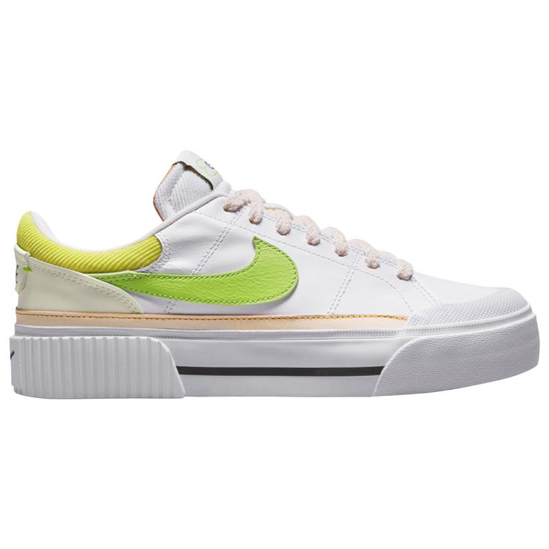 耐克(NIKE)经典复古增高休闲运动鞋女款舒适百搭室内训练鞋 White/Action_Green 40