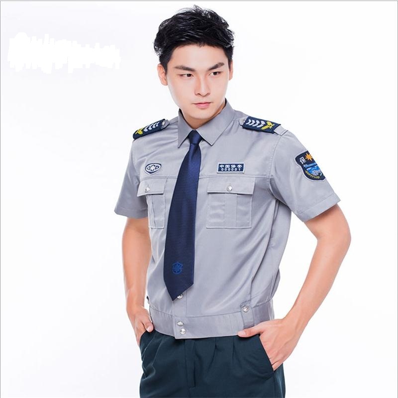 2011新式保安服短袖长袖衬衣小区物业门卫工作服衬衫高清大图