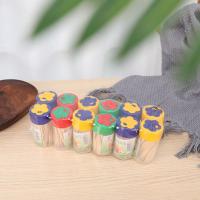 一打12盒 一朵梅花家用竹牙签一次性挑牙齿/水果签双头尖方便携带
