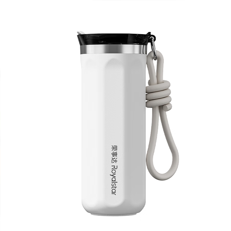 荣事达(Royalstar)RSDBJ003-FJ 手提咖啡杯保温杯 500ML (单位: 个)白色高清大图