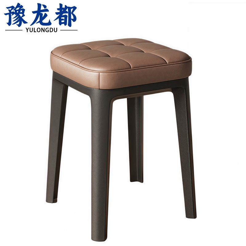 豫龙都 方凳 皮质 个高清大图