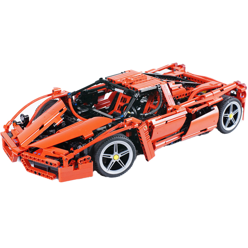 兼容乐高拼装积木博乐恩佐法拉利高难度组装汽车机械模型男孩玩具