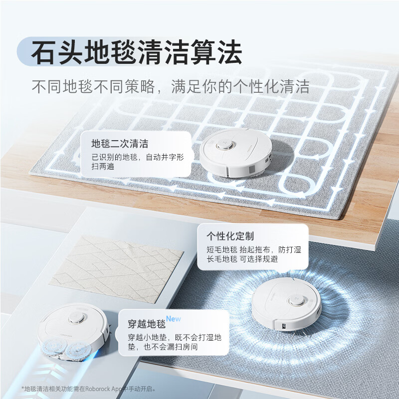 石头扫地机器人扫拖一体自动清洗全自动上下水集尘热水洗拖布 擦地拖地机器人[自动换水]P10S Pure上下水版高清大图