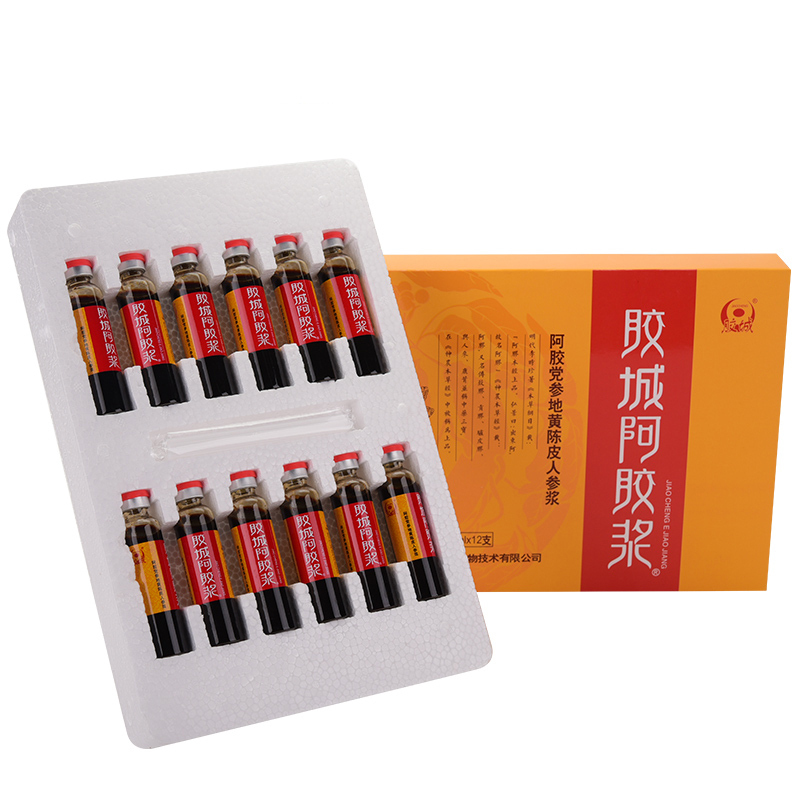JIAO CHENG东阿胶城阿胶浆 山东阿胶口服液ejiao阿胶浆20ml*12支530g