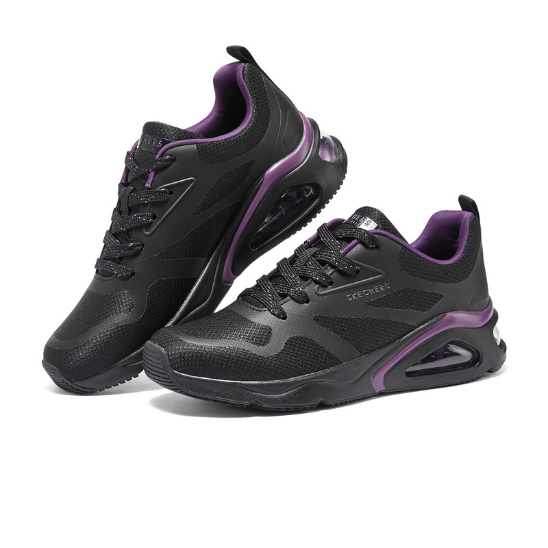 skechers斯凯奇女鞋2023年舒适柔软缓震时尚气垫运动休闲鞋177421bbk