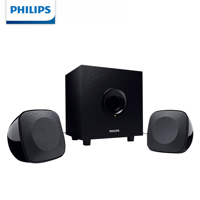 飞利浦(Philips)台式/笔记本家用电脑有源音响 多媒体2.1低音炮音箱