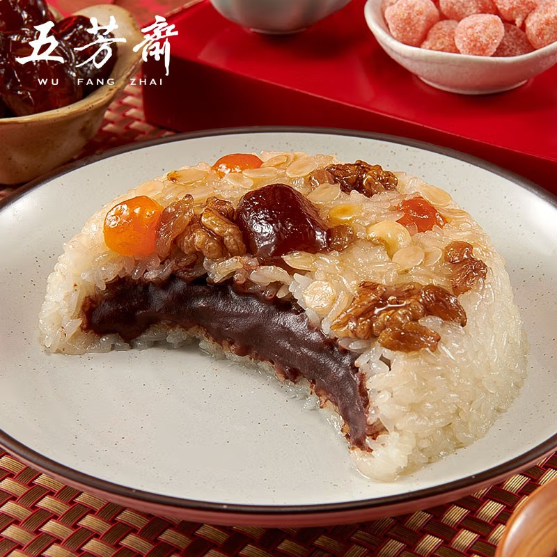五芳斋五芳斋年货八宝饭过年特产甜点速食方便米饭糯米饭白糯豆沙八宝