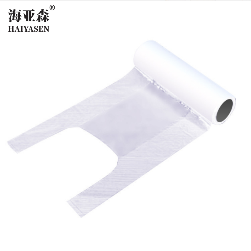 海亚森TK-3077食品保鲜袋背心点断式30*52cm 100只/卷 透明色