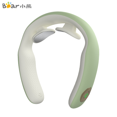 小熊(Bear)颈椎按摩器颈部按摩仪家用智能电动脖子肩颈按摩神器AMQ-B04T1绿色