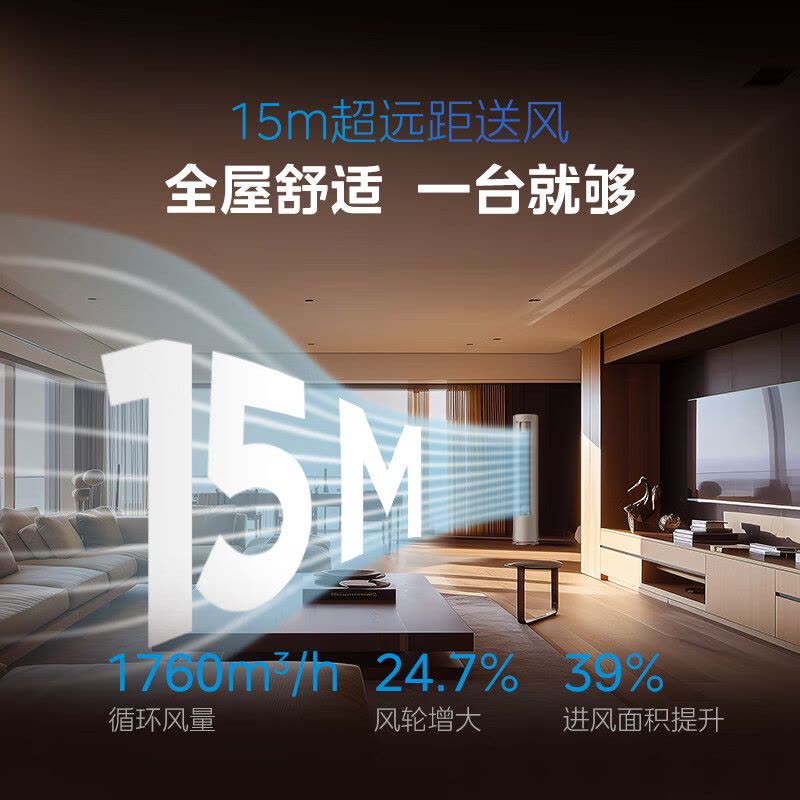 美的(Midea)空调柜机酷省电Ultra大3匹家用新一级能效变频冷暖客厅智能立式柜机KFR-72LW/N8KS1-1U图片