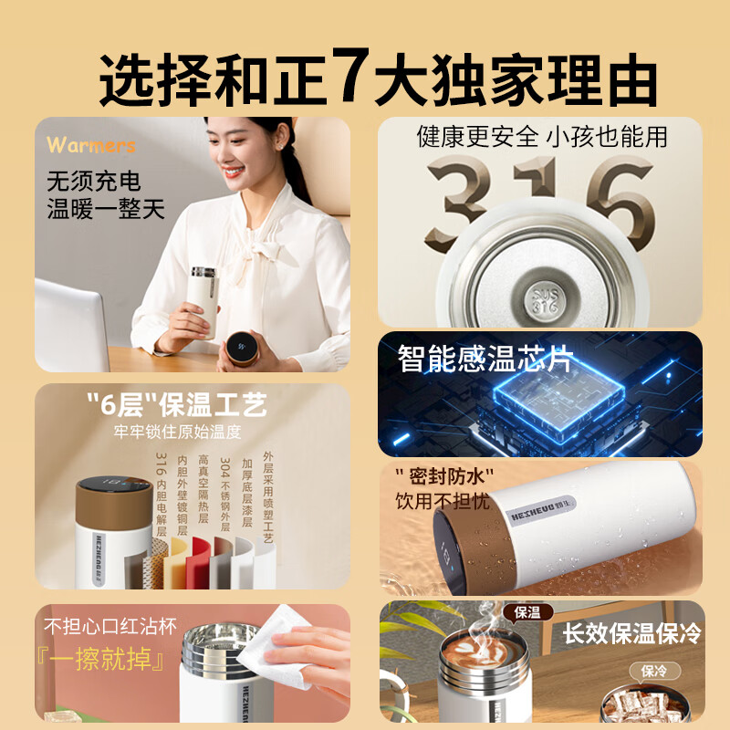 和正智能温显保温杯 HZ-CUP-1高清大图