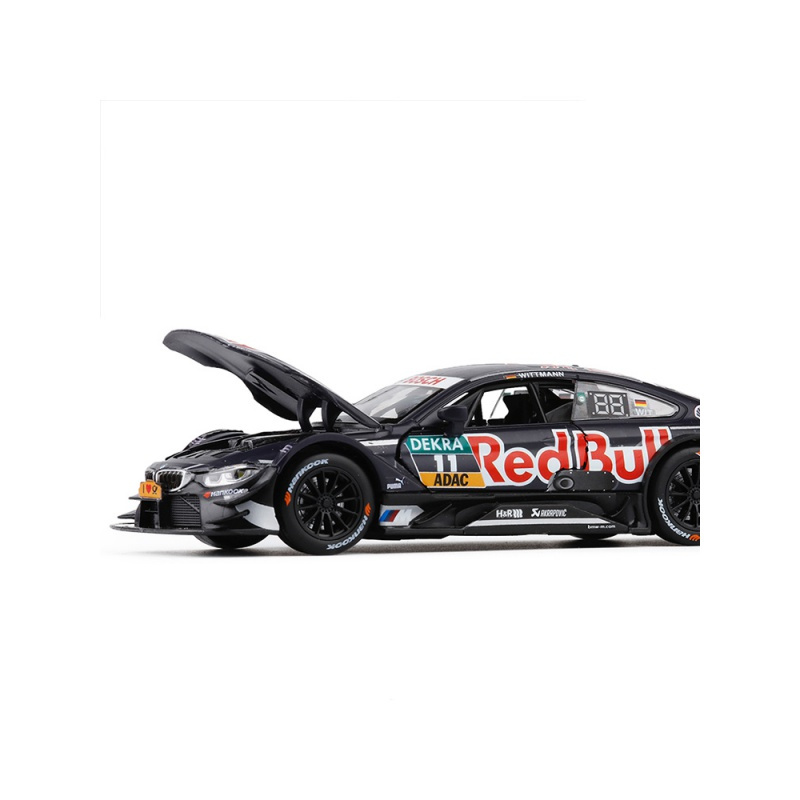金属仿真1:32适用于宝马DTM赛车M4宾利合金小汽车模型玩具 M4DTM灰色11号