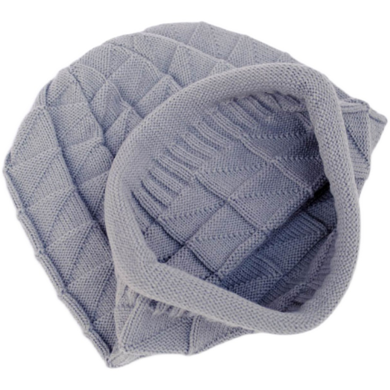 尼曼帽子男女宽松单层针织帽包头棉线韩版潮休闲堆堆帽秋冬防风头巾帽