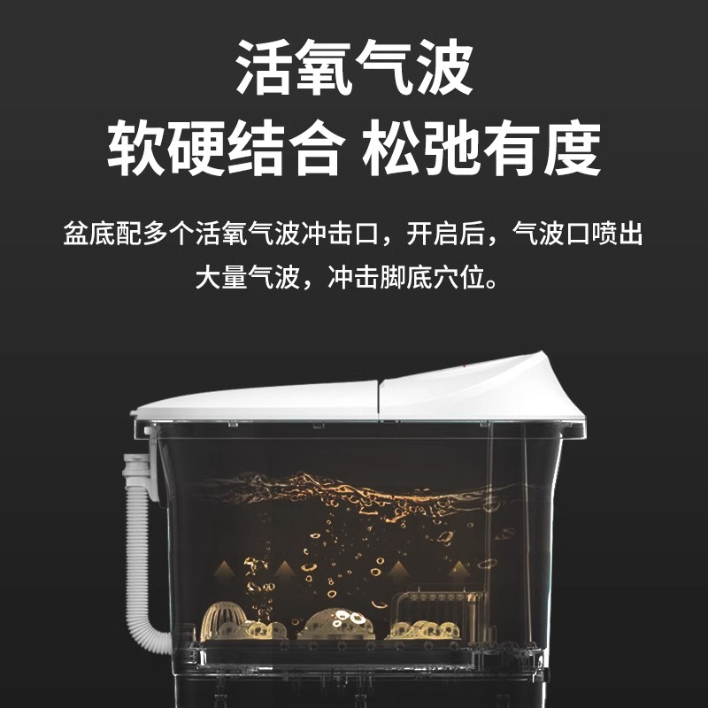 泰昌泡脚桶足浴盆全自动电动加热洗脚盆家用恒温熏蒸按摩泡脚神器高清大图