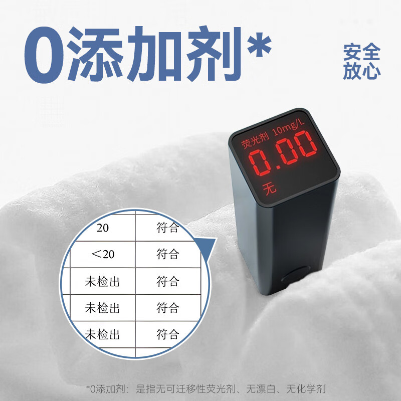 蓝漂 悬挂干湿两用式棉柔巾150抽*1包装 加大加厚洗脸巾柔韧亲肤高清大图