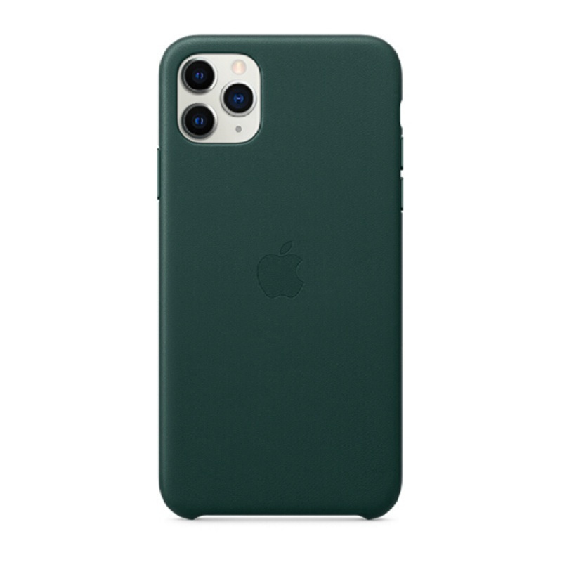 苹果Apple 原装iPhone 11 Pro Max 皮革保护壳 手机壳 森林绿色