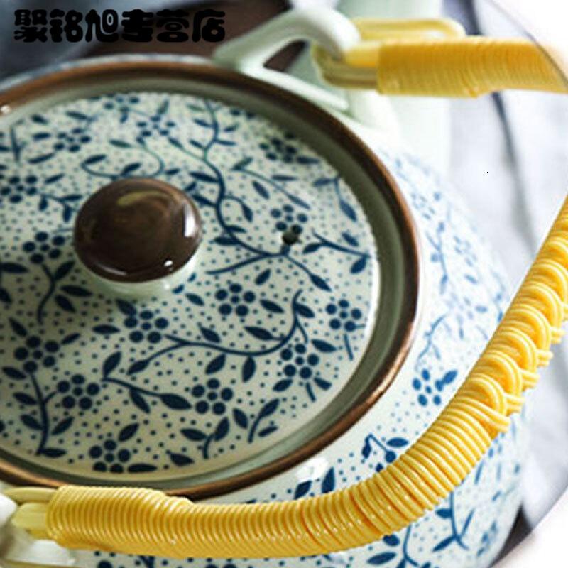 茶壶茶具提梁壶单壶陶瓷凉水壶泡茶家用大号带过滤日式简约