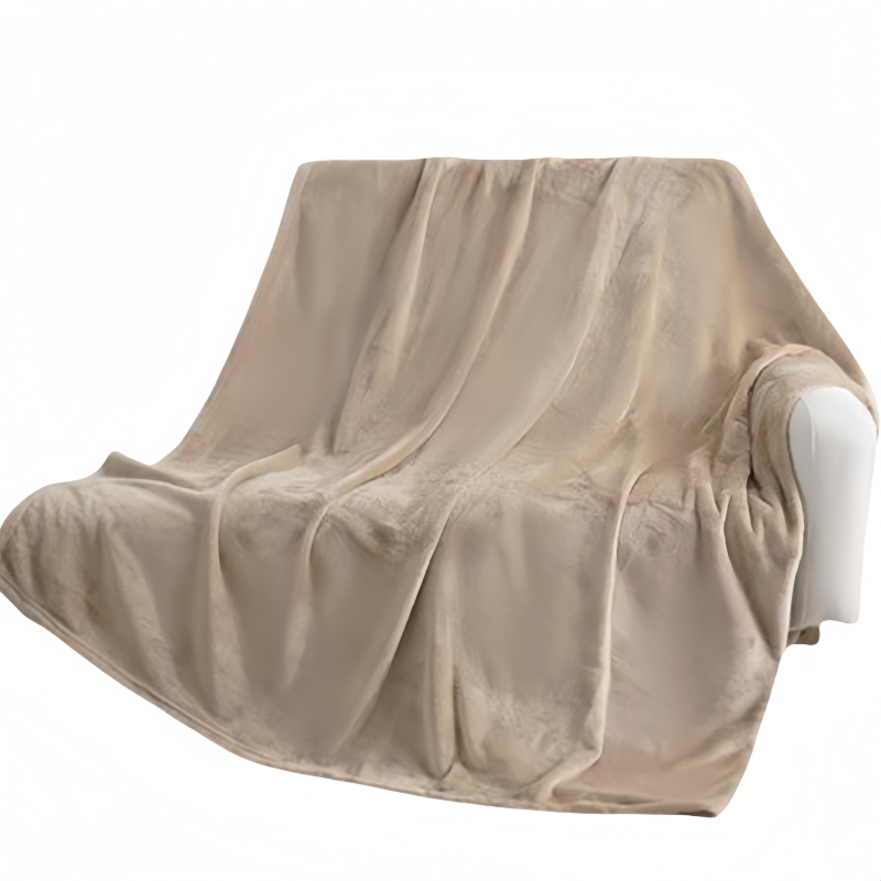 铭思沃毛毯200*230cm条米咖高清大图